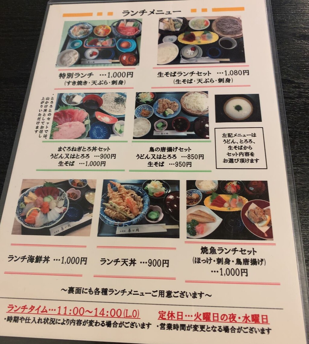 実は追いかけている 和食屋 善が岡 佐野市 1000円グルメの旅 Powered By ライブドアブログ