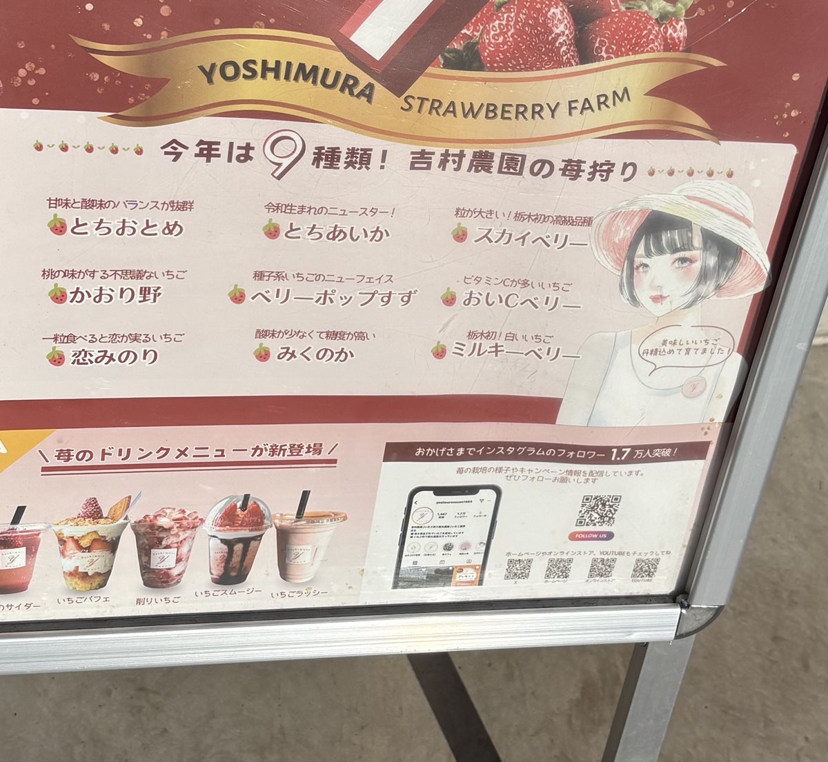 2025年いちごパフェ流れ旅8 ～吉村農園（益子町）～ : 1000円グルメの