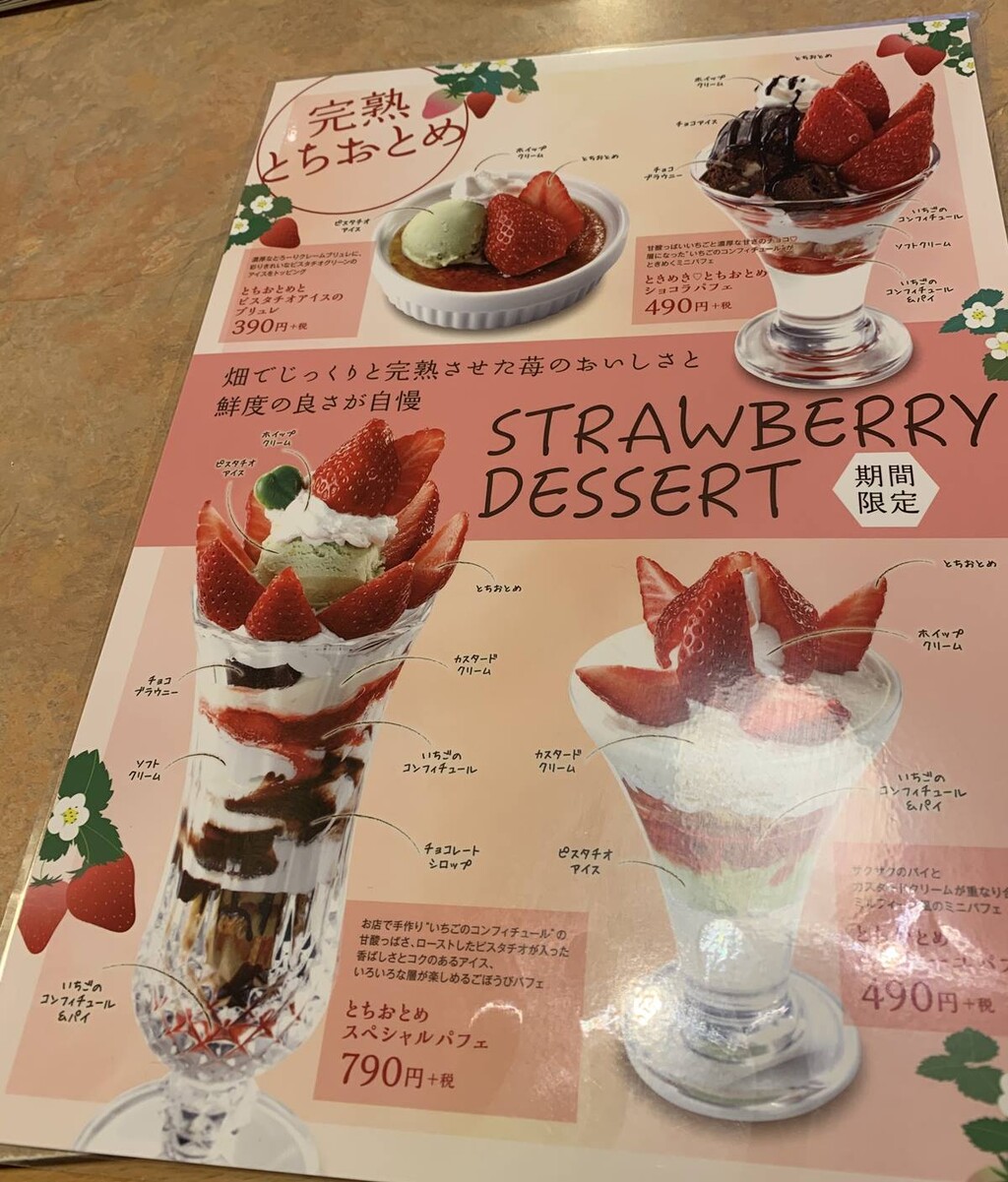 21いちごパフェ流れ旅12 フライングガーデン インターパーク店 宇都宮市 ２回目 1000円グルメの旅 Powered By ライブドアブログ
