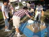 輪投げ3人