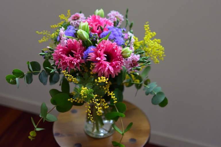 フラワーアレンジ教室 1月 シュトラウス むら智の徒然なるままに