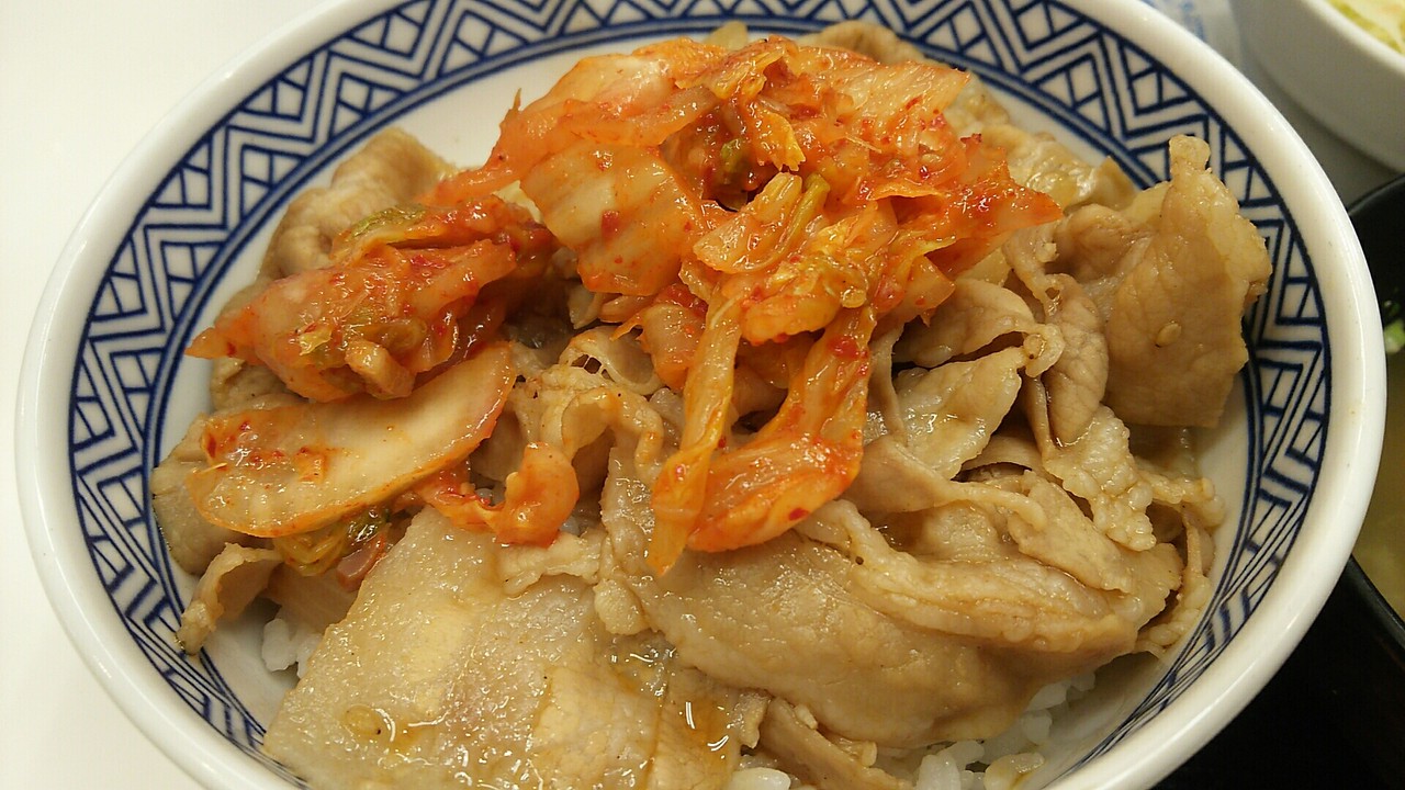 吉野家の 新味 豚キムチ丼 本能のままヤル Murder666の品のない人生 裏裏裏