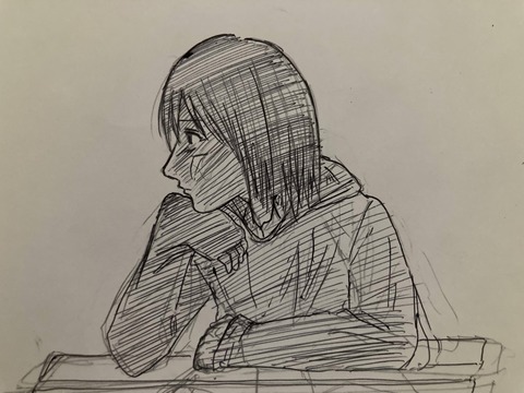 【画像】可愛い女の子の絵を描いたので見てください