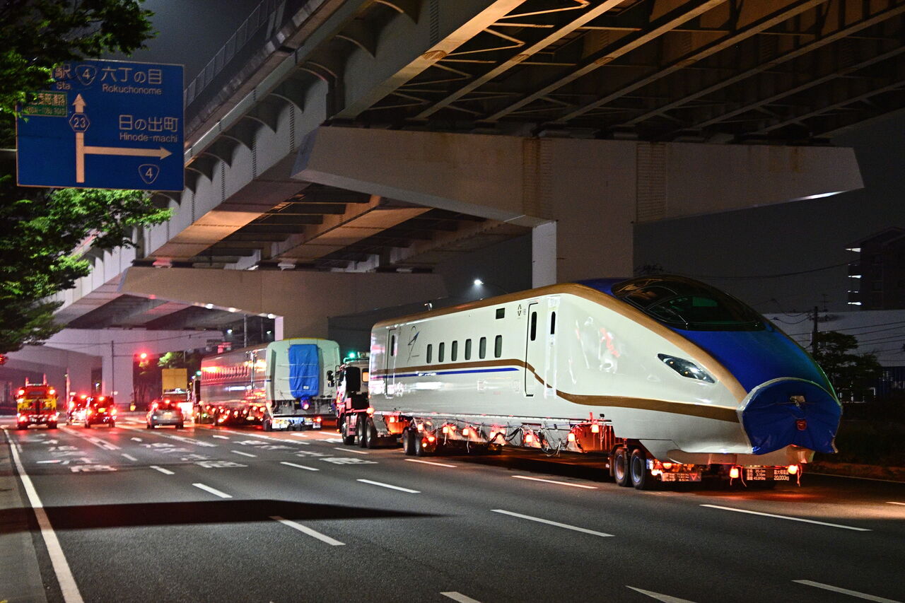 E7系f23編成 仙台陸送 武蔵野鉄日記 E7系f23編成 仙台陸送 武蔵野鉄日記