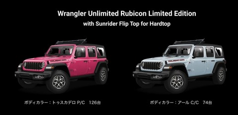 限定車Rubicon