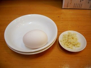 生玉子+ニンニク