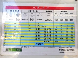 時刻表(日・祝)