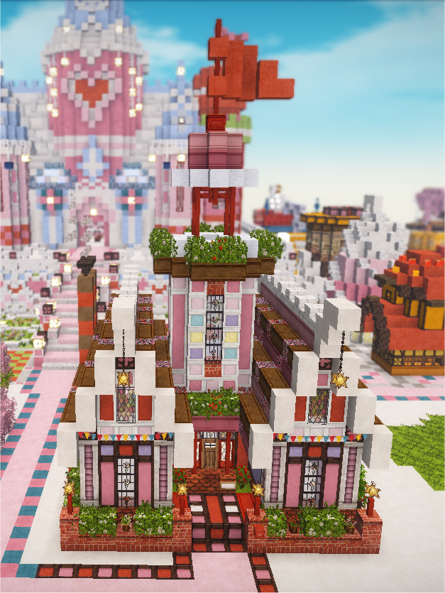 メルコット村におうちを建ててもらう 小さなおうちを沢山建てる みゅーずのマイクラ