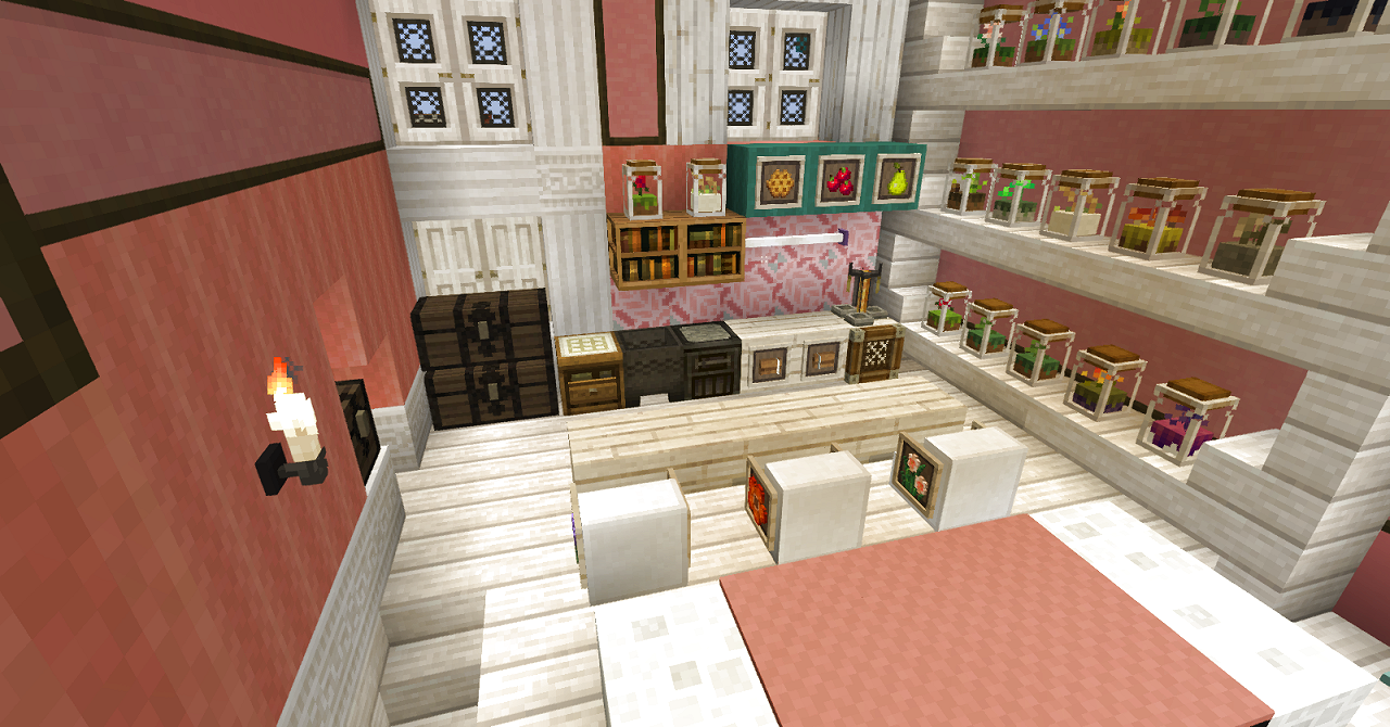 マイン村にアパートを作る みゅーずのマイクラ