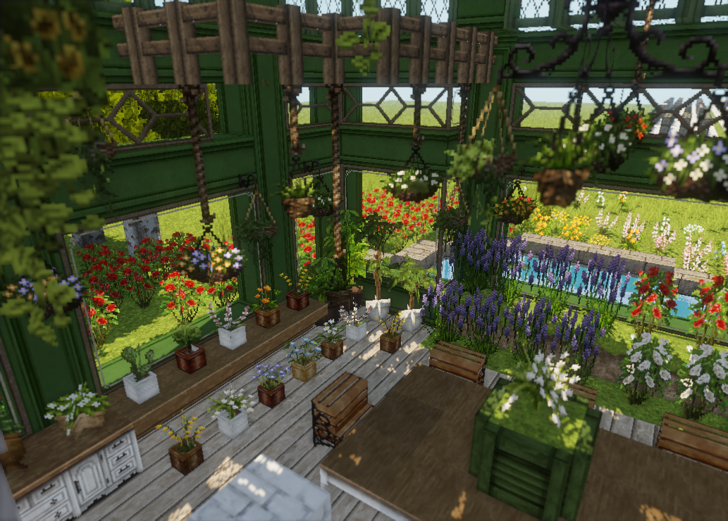 Cocricot60mincraftに温室で参加する みゅーずのマイクラ