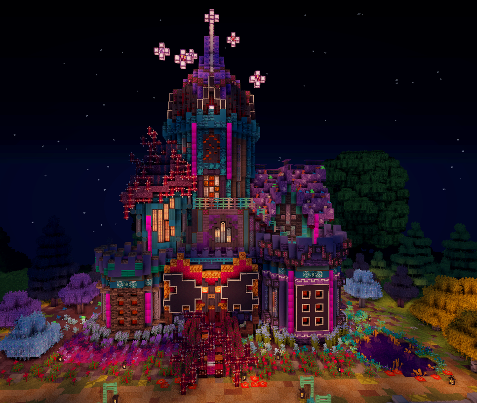 マイン村に魔女のおうちを作る 外装編 みゅーずのマイクラ