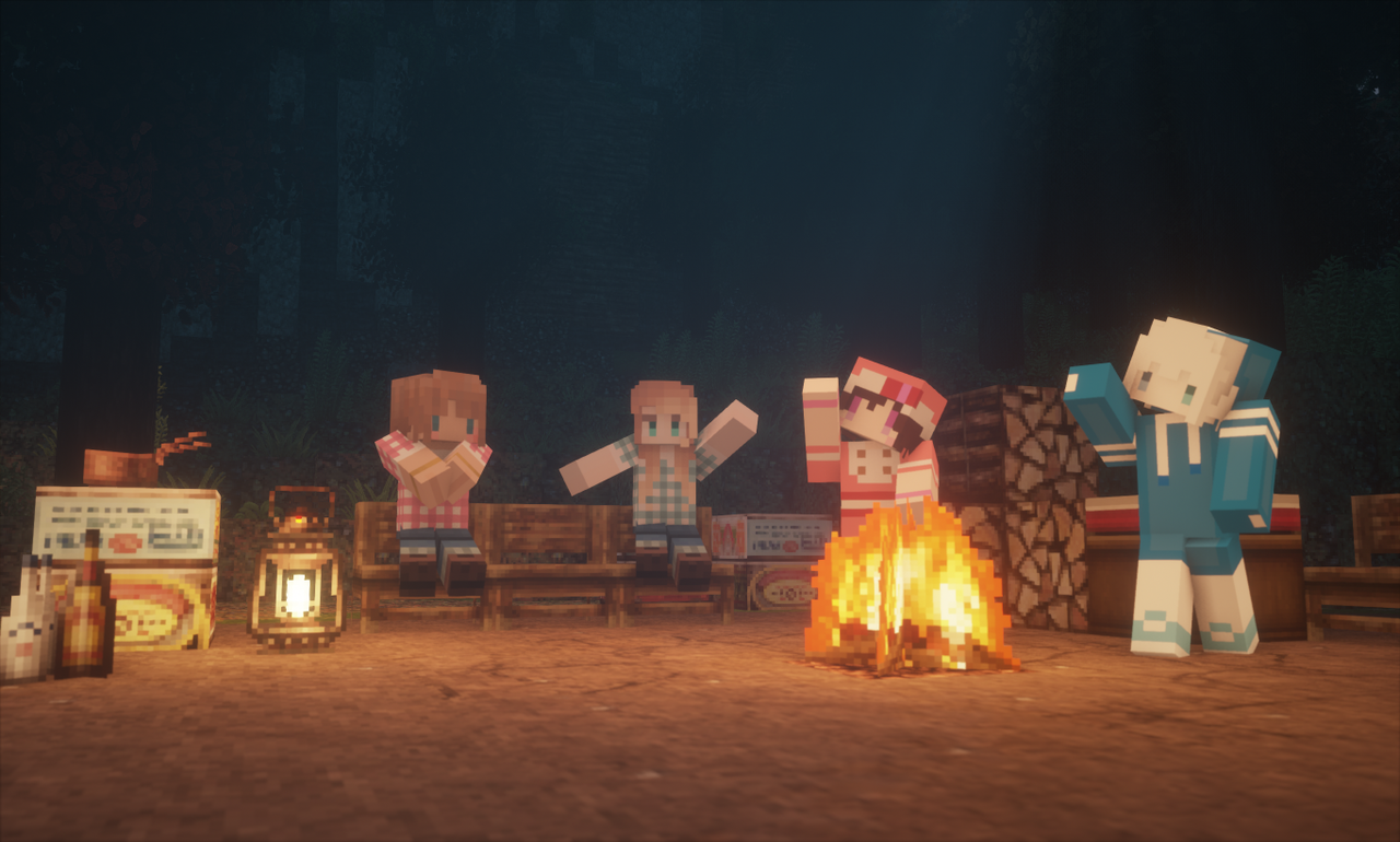 Miniaturiaでゆるキャン 秋建築をする みゅーずのマイクラ