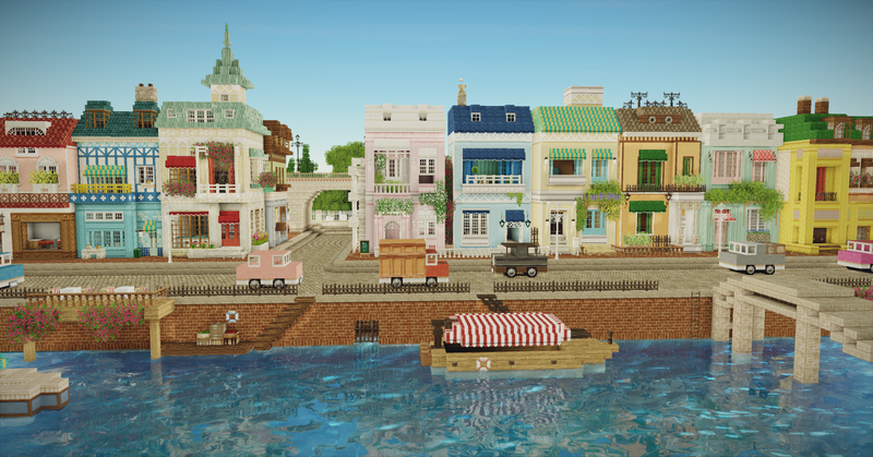 Miniaturiaで街並み共同建築 みゅーずのマイクラ