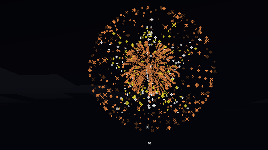 ハロウィン花火 みゅーずのマイクラ