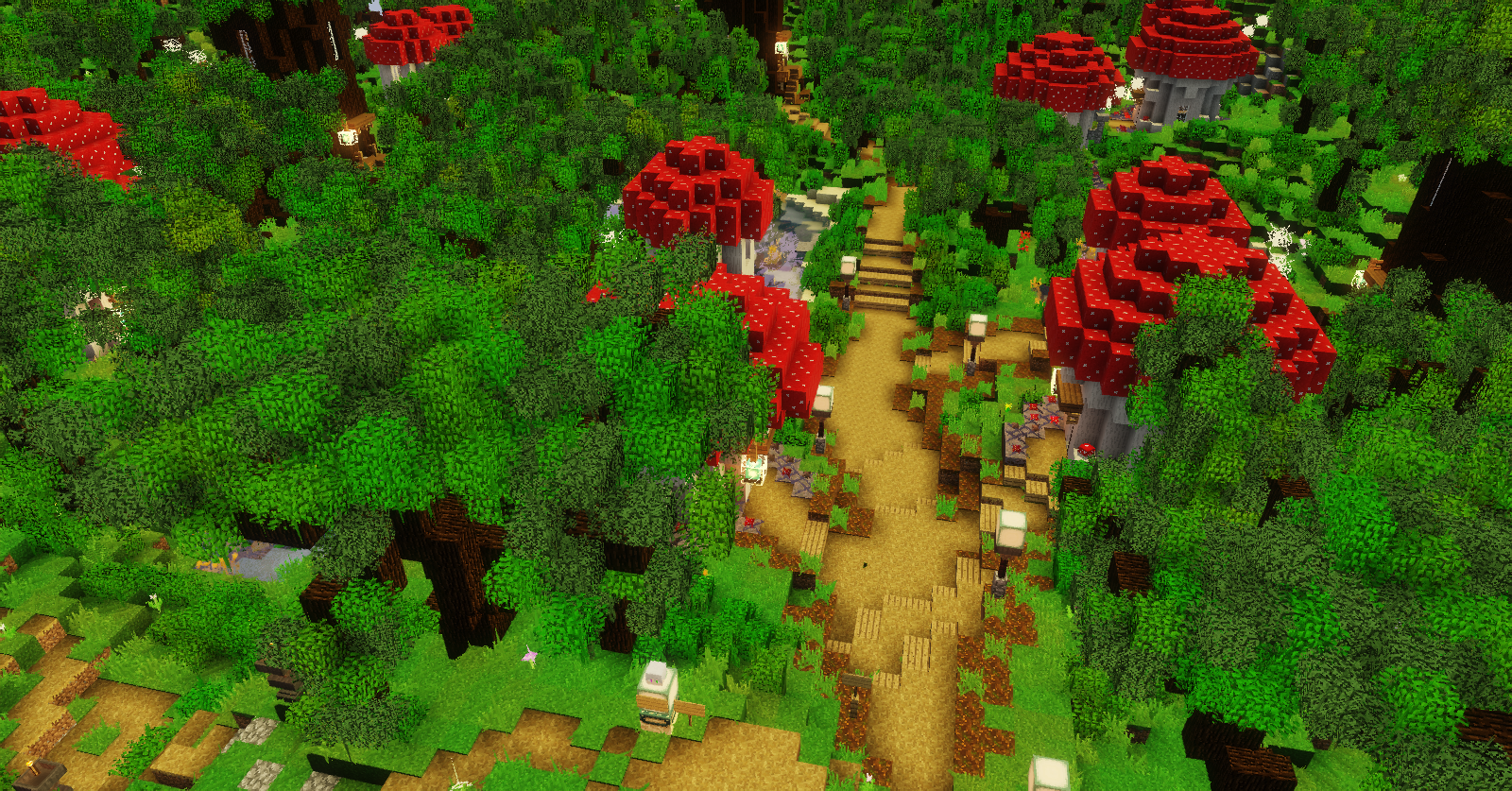 さばちゃんぽんファンタジー建築の観光をする みゅーずのマイクラ