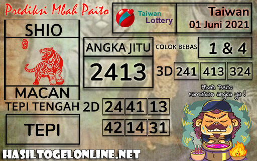 Prediksi Togel Taiwan 01 Juni 2021 Museumtoto Agen Togel Online