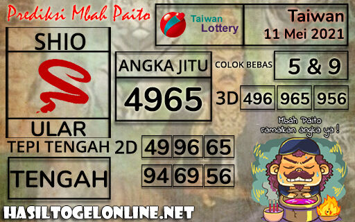 Prediksi Togel Taiwan 11 Mei 2021 Museumtoto Agen Togel Online