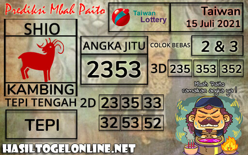 Prediksi Togel Taiwan 15 Juli 2021 Museumtoto Agen Togel Online