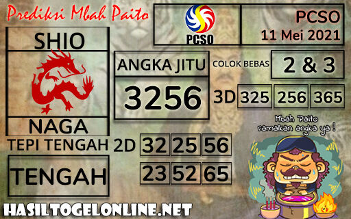 Prediksi Togel Pcso 11 Mei 2021 Museumtoto Agen Togel Online