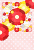 春・卒業の時期・おめでたい・華やか・花デザイン(JPEG)はがきサイズ