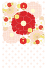 春・卒業の時期・おめでたい・華やか・花デザイン(透過PNG)はがきサイズ