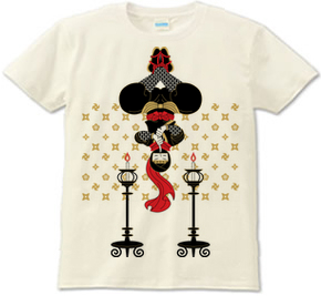 忍者と燭台(Ninja and candlesticks)Tシャツ