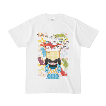 雑巾がけと足跡(リメイク)Cleaning and footprints (Remake)Tシャツ