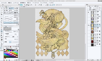 CLIP STUDIO PAINT 油彩+カケアミ