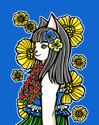0043ハワイに行きたいハンニャ完成