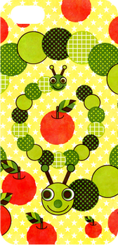 芋虫と林檎(Apple and caterpillar)iPhone 5/5S ハードケース
