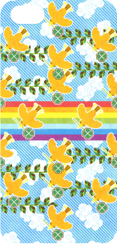 RAINBOW&ORANGEBIRDiPhone 5/5S ハードケース