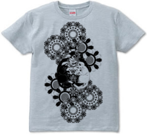 「ねことりむしブラック」T-shirt (半袖Tシャツ)