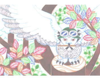 0061シロフクロウ隊員e元の絵薄く加工