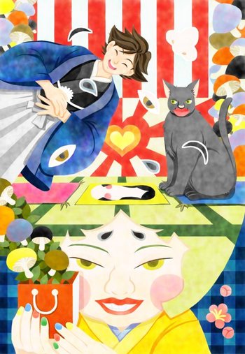 0052福笑いで笑う門には福来るf
