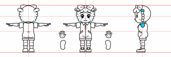牧場らむりん(しまじろうシリーズ)三面図