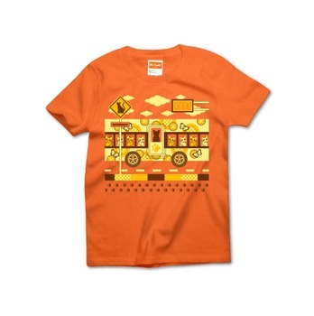 CAT ROAD AND CAT BUS Tシャツ黄色1