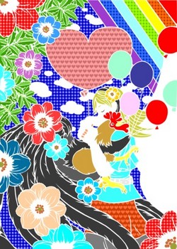 0076ハート型風船e