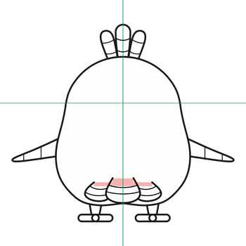 アカイサユリ三面図2