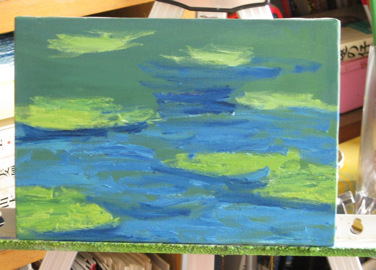 余った絵具で 他の作品の下塗りをします 印象派画家の勘違い New