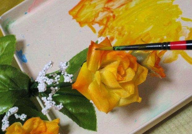 １００円ショップの造花を 好みの色合いに塗り直してみました 印象派画家の勘違い New
