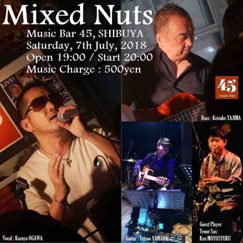 Sat July 07 2018 [live music] Mixed Nuts