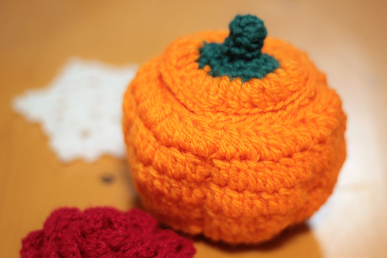 編み かぼちゃ 小物入れを作ったよ Con Brio