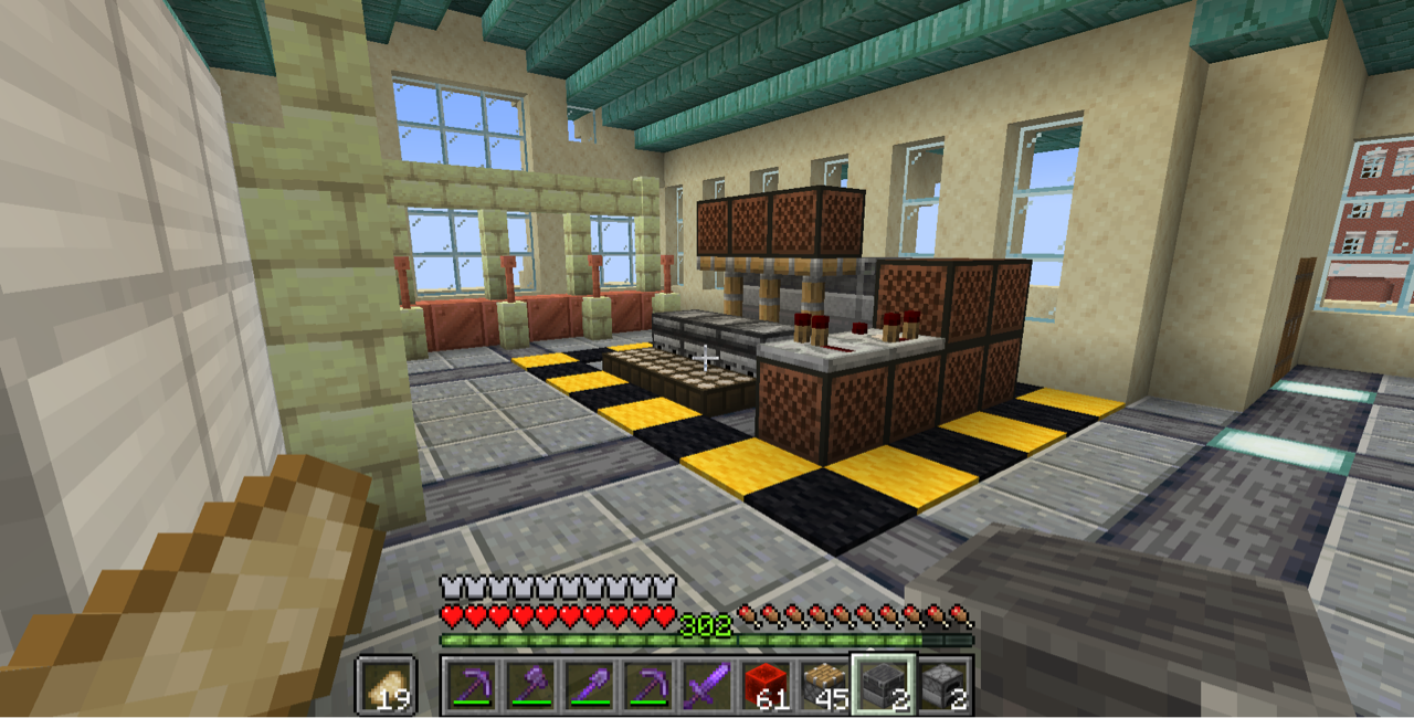 Minecraft プレイ日記 41 銀行完成 Motley Notes