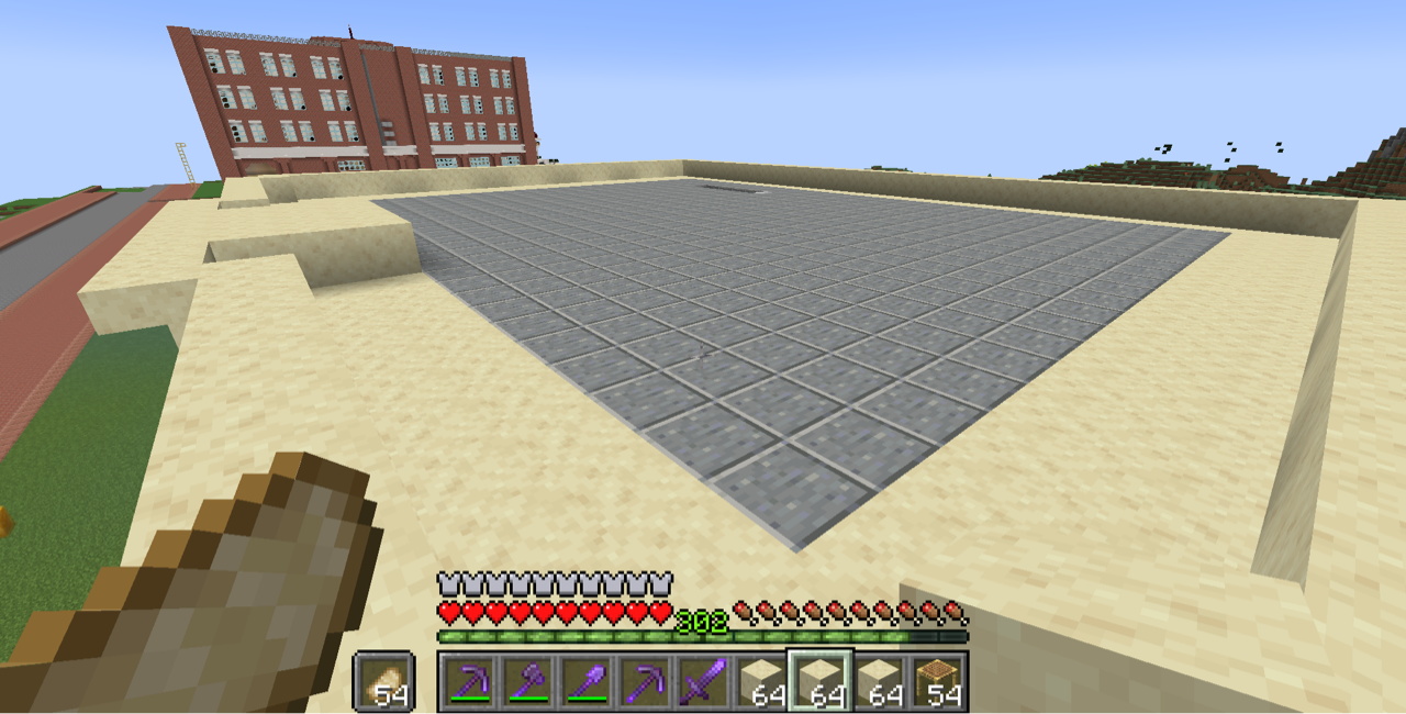 Minecraft プレイ日記 40 銀行屋上 Motley Notes