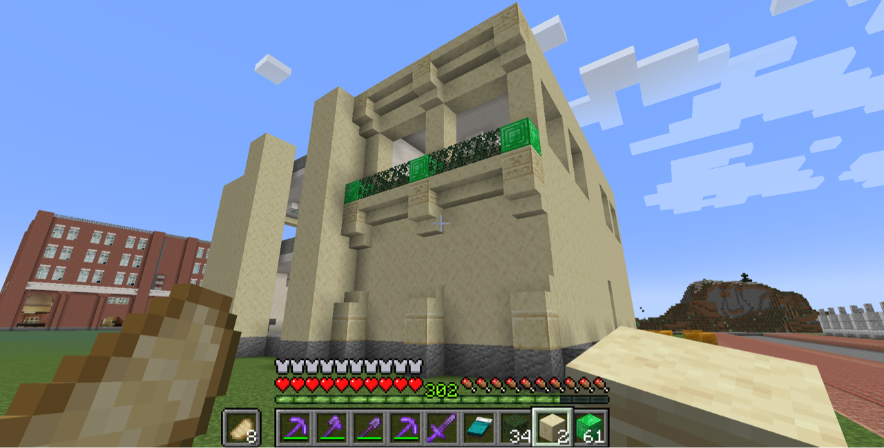 Minecraft プレイ日記 39 銀行外装 Motley Notes