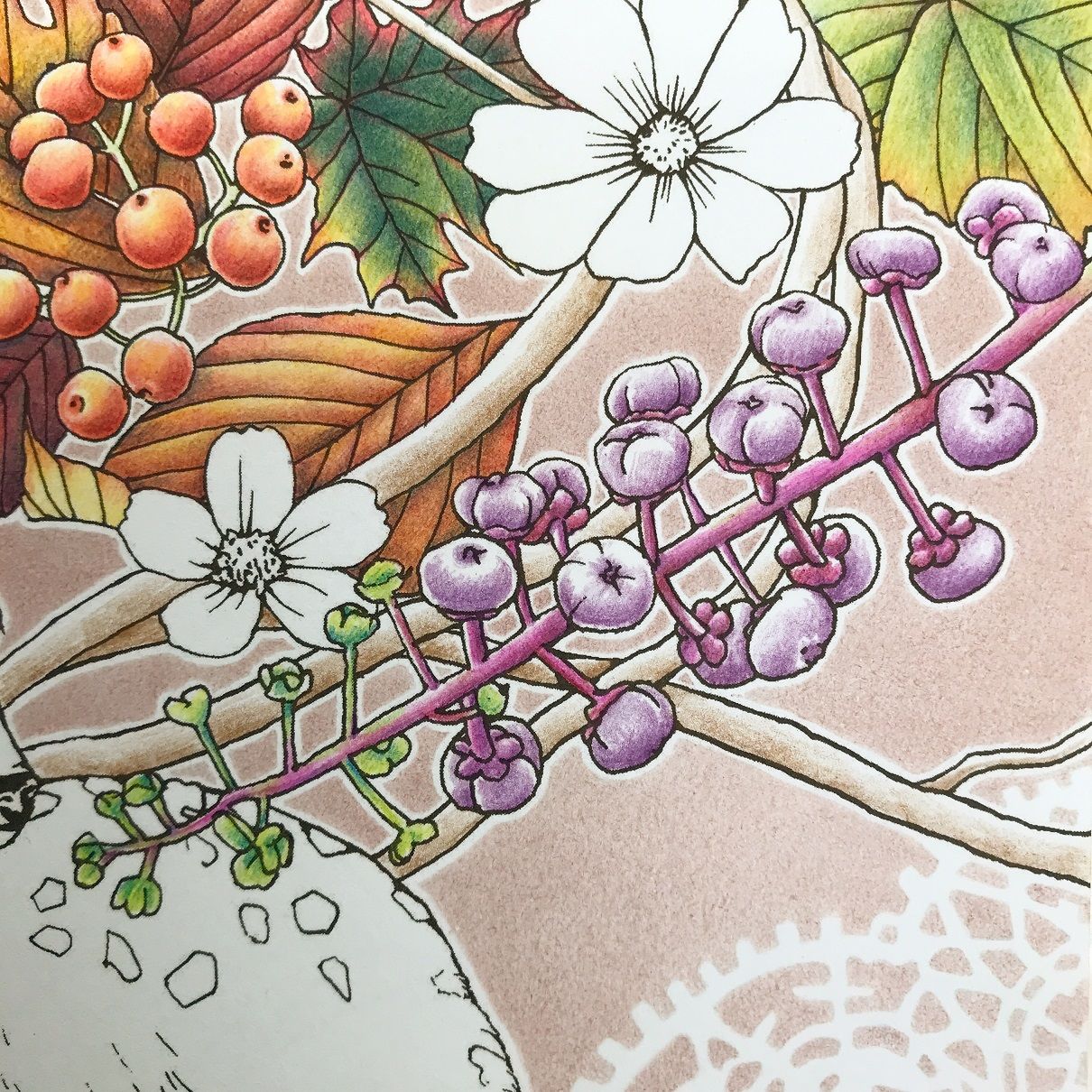 色鉛筆画　森のメロディー Mrs. GREEN APPLEの大森元貴さん制作中です