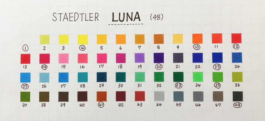 STAEDTLER LUNA(ルナ） | 塗り絵と色鉛筆♪