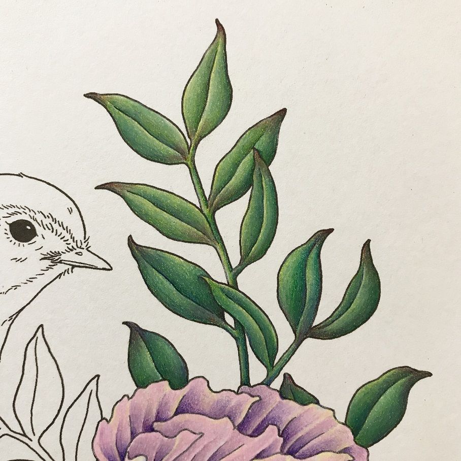 油絵 専用 小鳥さんのかくれんぼ2 かくれる小鳥 油絵 専用 小鳥さんの