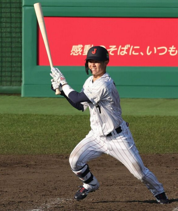 【侍ジャパン】中野拓夢が右前適時打！！