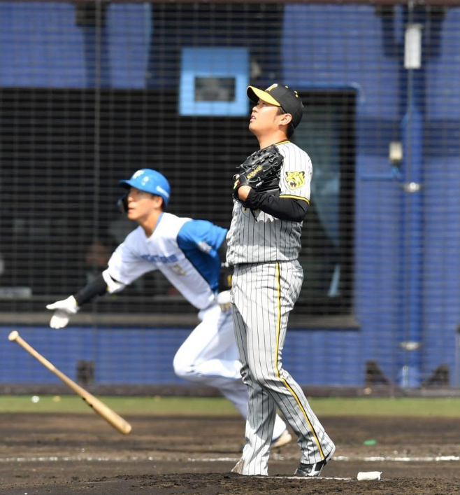 日本ハム・矢沢が先頭打者初球本塁打　阪神・西勇から快音